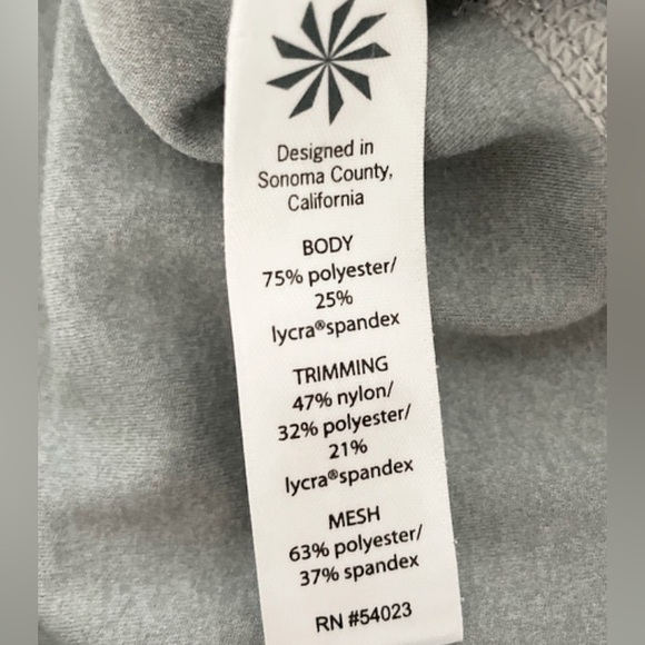 ATHLETA Powervita Crop Leggings Multi-Color Print NOMAD SALUTATION MESH Women S - Picture 9 of 9